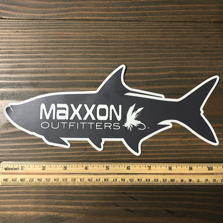 MAXXON GRAY 'TARPON' STICKER