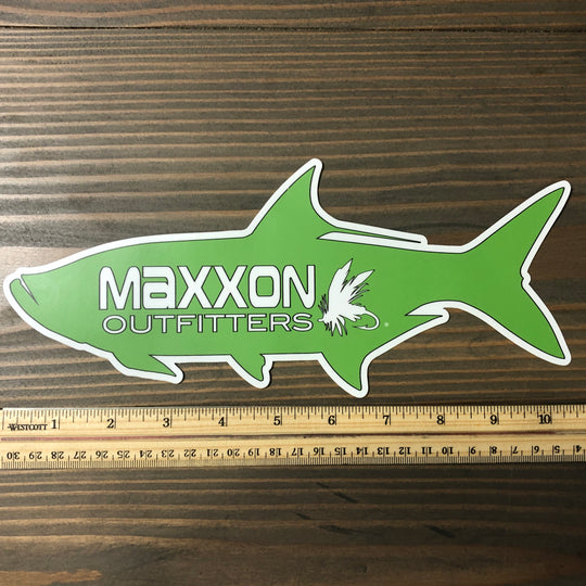 MAXXON GREEN 'TARPON' STICKER
