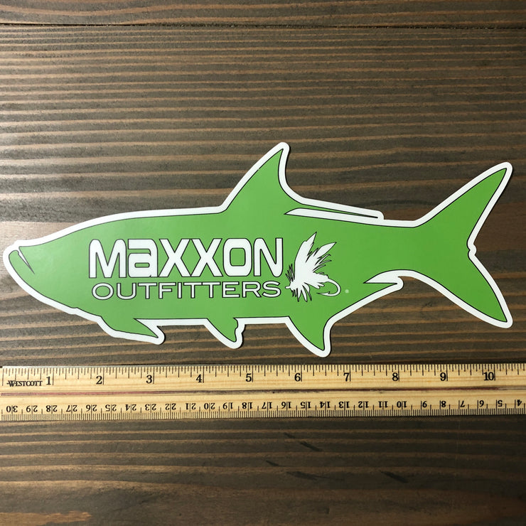 MAXXON GREEN 'TARPON' STICKER